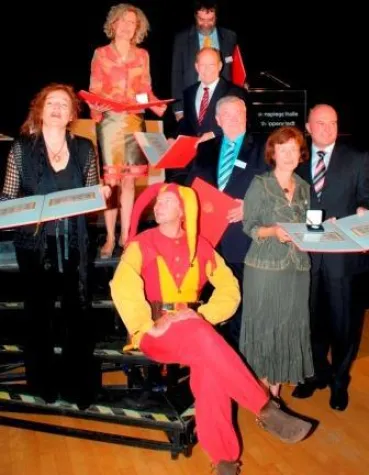 Eulenspiegel geadelt: offizielle Sondermarke und -Münze Bild: Eulenspiegel geadelt: offizielle Sondermarke und -Münze