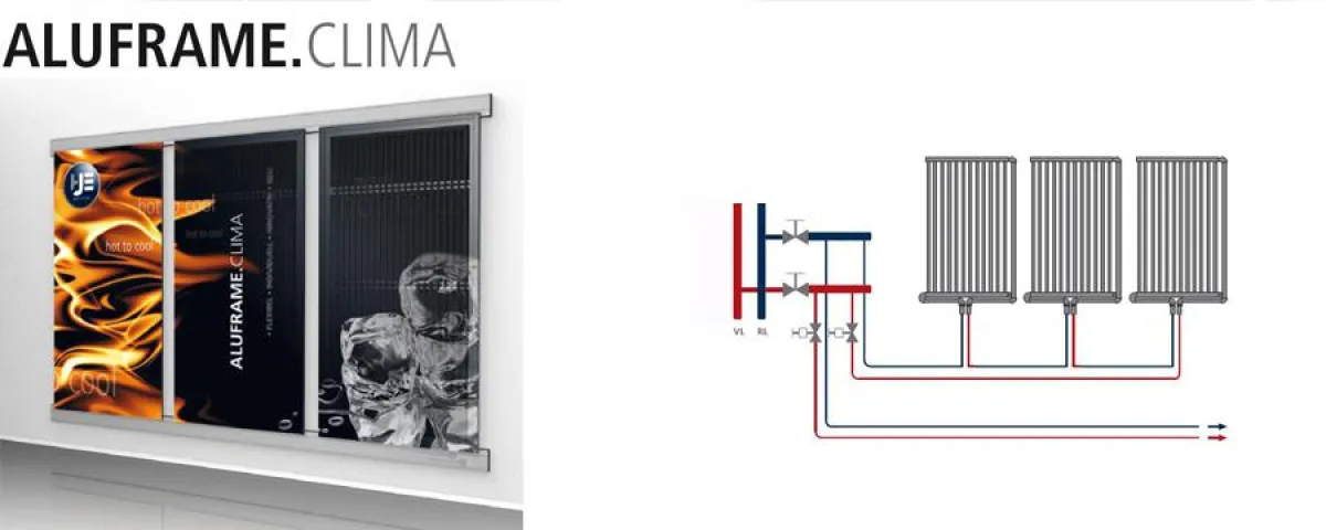 Aluframe Clima heizt ein