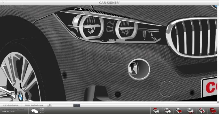 Bild: Car Wrapping mit Autofolien am Bildschirm
