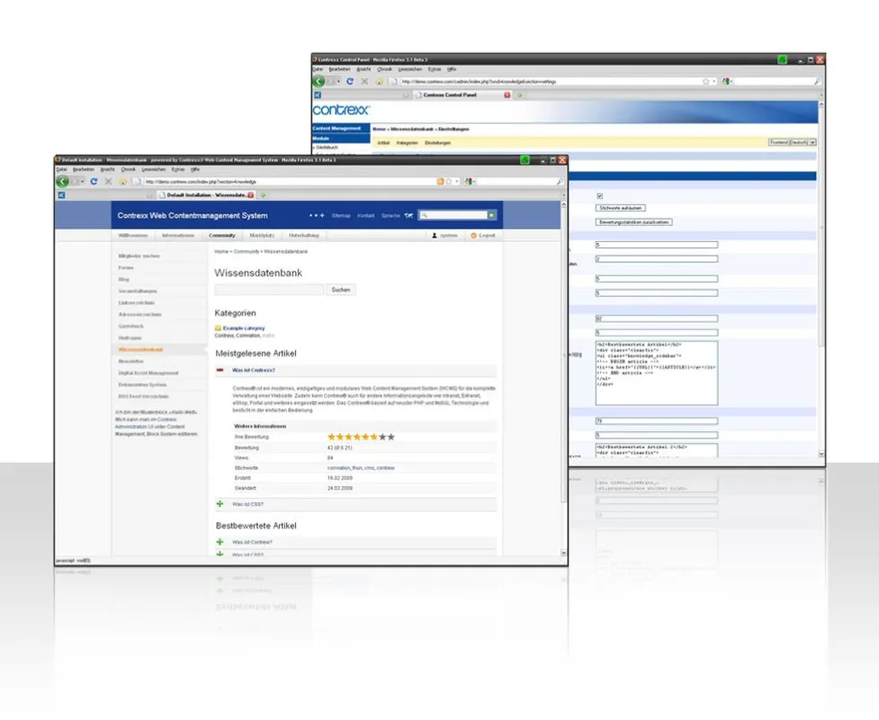 Contrexx Modul Wissensdatenbank