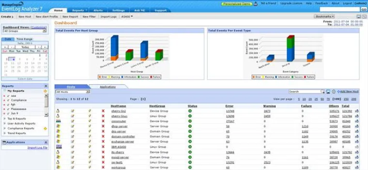 Bild: EventLog Analyzer von ManageEngine in Version 7.0 um Agenten erweitert