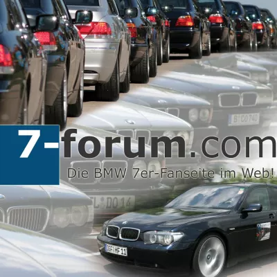 Bild: Weltrekordversuch - längste BMW (7er-) Autoschlange im Rahmen des 7-forum.com Jahrestreffens in Wegberg