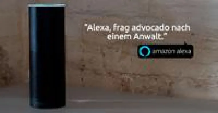 Bild: „Alexa, frag advocado nach einem Anwalt“ – advocado bringt den Rechtsanwalt direkt ins Wohnzimmer