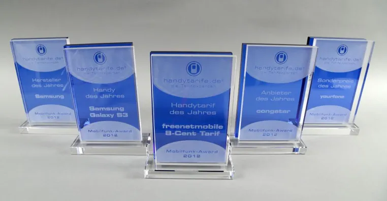 Bild: Mobilfunk-Award 2012: Die beliebtesten Handys und Tarife