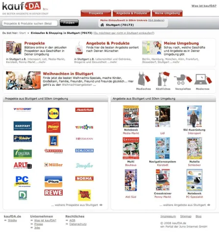 Bild: kaufDA.de - Online lokale Sonderangebote finden