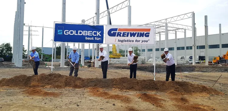 GREIWING wächst weiter: GOLDBECK baut neues Logistikcenter in Duisburg Bild: GREIWING wächst weiter: GOLDBECK baut neues Logistikcenter in Duisburg