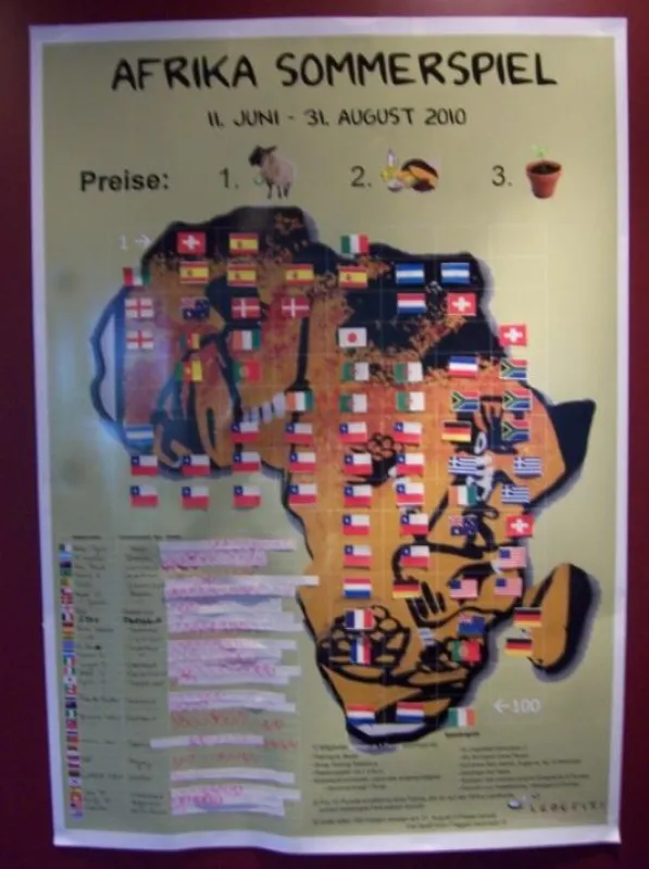 Afrika Gewinnspiel Landkarte
