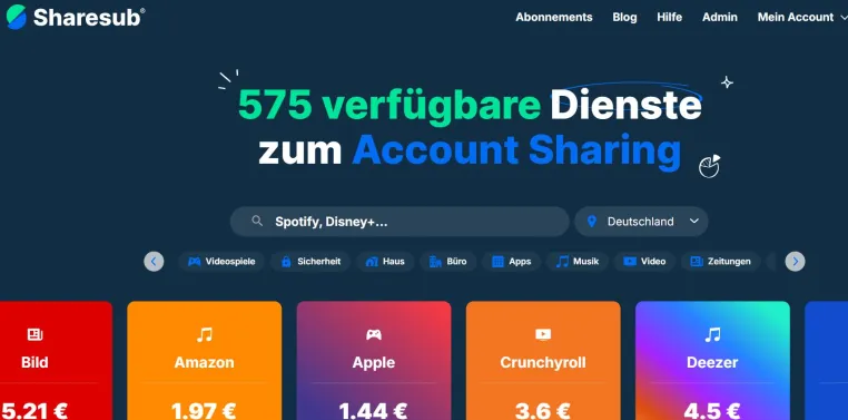 Bild: Netflix & Co: Die Preise der digitalen Abos steigen rasant, und Sharesub hat die Lösung!
