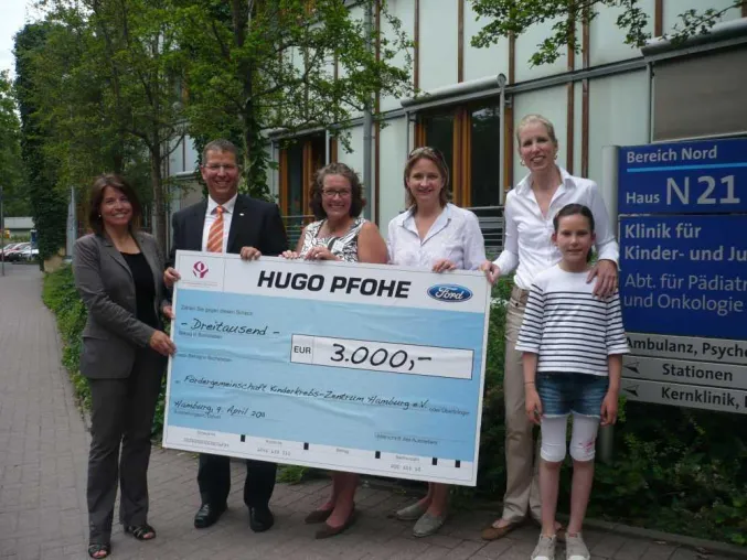 Bild: Autohaus Hugo Pfohe unterstützt Familien mit krebserkrankten Kindern
