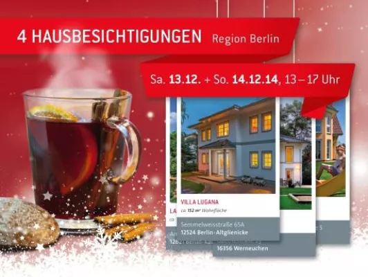 Bild: Die Vielfalt des Hausbaus erleben | Adventsbesichtigungen von Roth-Massivhaus am 13./14. Dezember