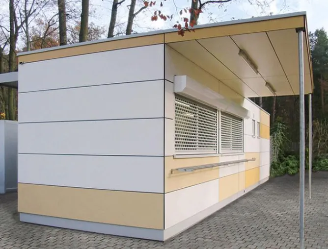 Bild: Heinkel Modulbau liefert hochwertige Kioskanlage für das Hochschulstadion der Uni Darmstadt