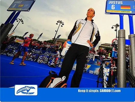 Bild: Carboo4U Top-Triathlet Steffen Justus kämpft sich auf Gesamtplatz 4 der Triathlon WM-Weltserie