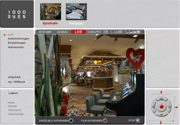 Bild: Kostengünstige Videoüberwachung für Spielhallen und Spielcasinos von 1000eyes