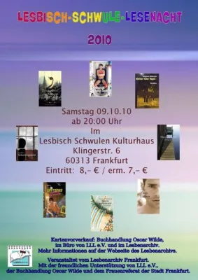 Traditionelle Lesbischwule Lesenacht während der Frankfurter Buchmesse Bild: Traditionelle Lesbischwule Lesenacht während der Frankfurter Buchmesse