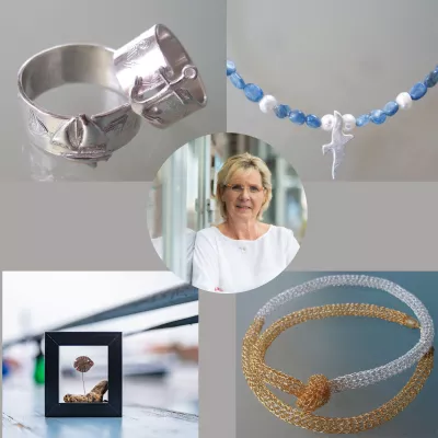 Handgefertigter Schmuck aus Silber und Gold mit einem Hauch von Ostseeflair Bild: Handgefertigter Schmuck aus Silber und Gold mit einem Hauch von Ostseeflair