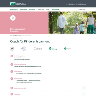 Bild: Mit neuem BTB-Lehrgang „Coach für Kinderentspannung“ den Stresspegel von Kindern und Jugendlichen senken