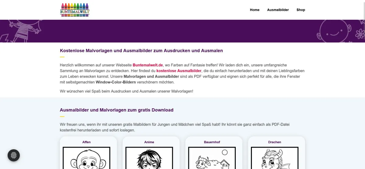 Kostenlose Malvorlagen und Ausmalbilder zum Ausdrucken und Ausmalen