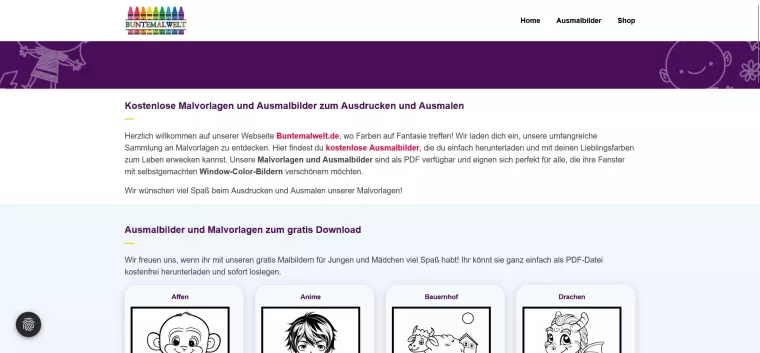 Kostenlose Ausmalbilder und Malvorlagen für kreative Köpfe Bild: Kostenlose Ausmalbilder und Malvorlagen für kreative Köpfe
