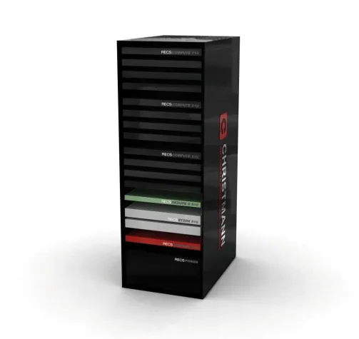 Bild: CeBIT - Christmann präsentiert RECS: Supercomputer und "Rechenzentrum in einem Schrank"