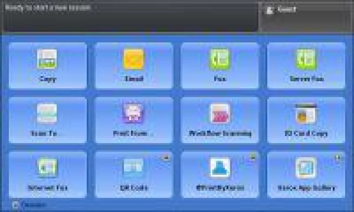 Xerox ConnectKey user interface