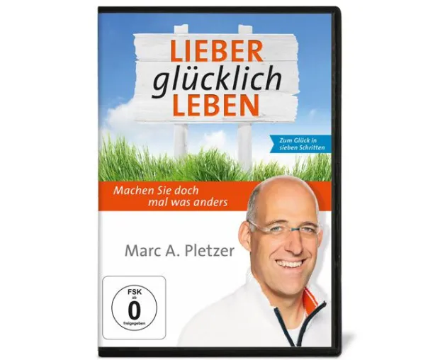 „Lieber glücklich leben“- Video-DVD und Hörbuch startet im freien Verkauf Bild: „Lieber glücklich leben“- Video-DVD und Hörbuch startet im freien Verkauf