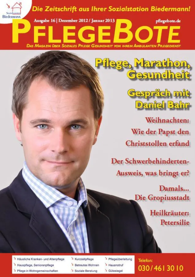 Cover der aktuellen Ausgabe des PflegeBoten (Foto: PflegeBote)