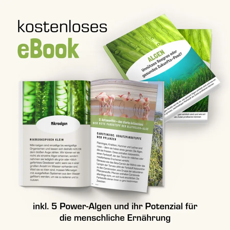 Kostenloses eBook: Algen - Unnützes Seegras oder gesundes Zukunfts-Food? (© Purabyo)