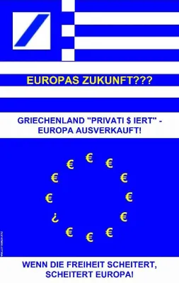 Bild: „Wir sind die "Griechen" von morgen“; Deutscher Künstler Christophe Didillon fordert Solidarität mit Griechen