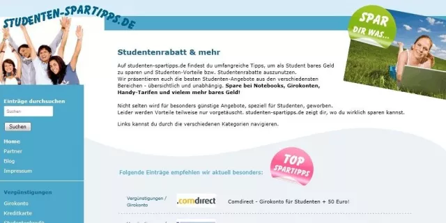 Bild: Spartipps für Studenten