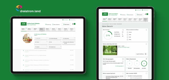 dreistrom.land gewinnt Online-Coaching-Programm der AOK Bild: dreistrom.land gewinnt Online-Coaching-Programm der AOK