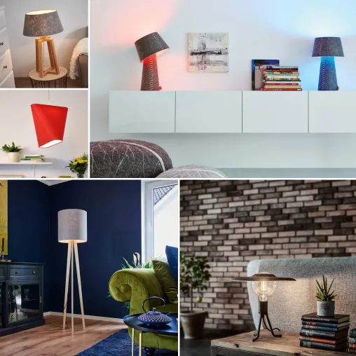 Lichtdesigns aus Filz – vielseitig kombinierbar – Neuer Textiltrend im Fokus bei Lampenwelt.de Bild: Lichtdesigns aus Filz – vielseitig kombinierbar – Neuer Textiltrend im Fokus bei Lampenwelt.de