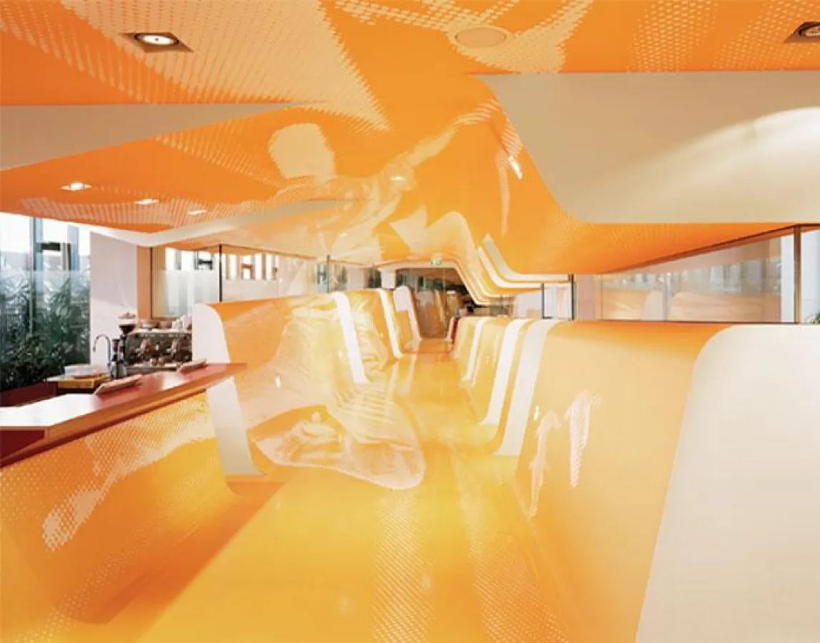 Der KU64-Empfangsbereich, Foto: Hiepler und Brunier