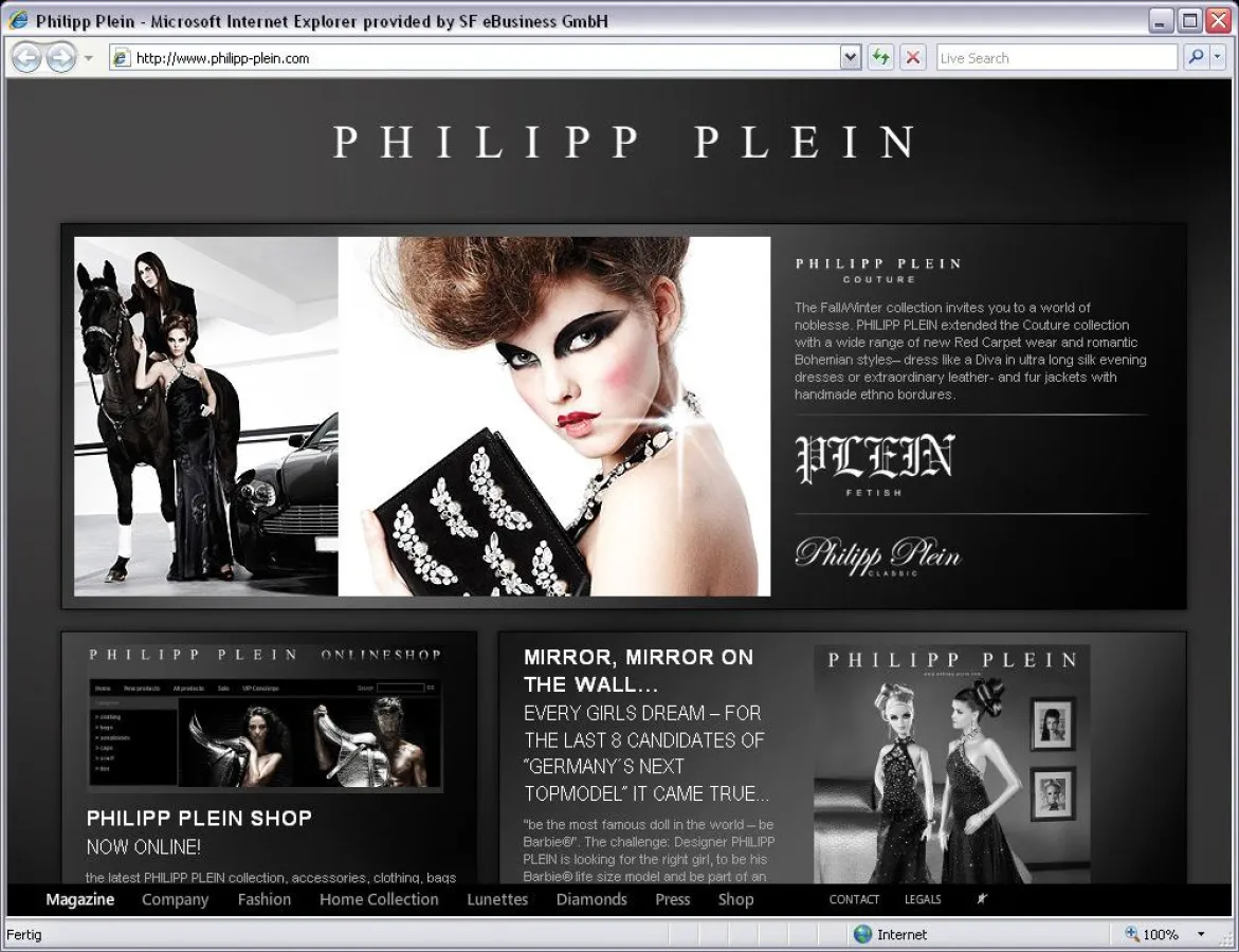 www.philipp-plein.com Homepage