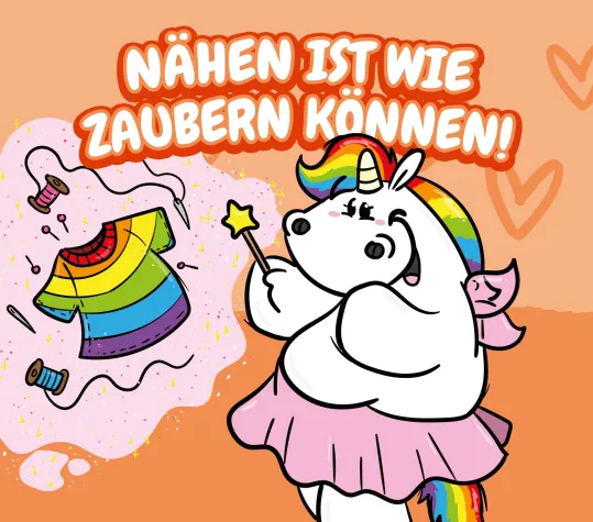 Nähen mit Glitzer - Pummeleinhorn meets Schnuckidu Bild: Nähen mit Glitzer - Pummeleinhorn meets Schnuckidu