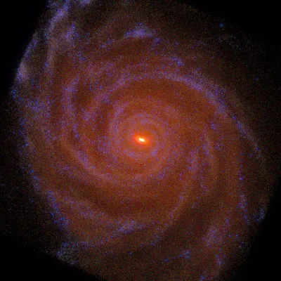 Milchstraße zeigt Überschuss an Gammastrahlung durch Annihilation Dunkler Materie Bild: Milchstraße zeigt Überschuss an Gammastrahlung durch Annihilation Dunkler Materie