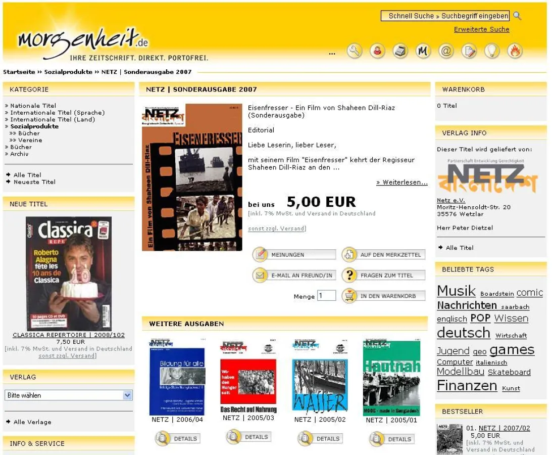 NETZ-Sonderausgabe Eisenfresser bei morgenheit.de