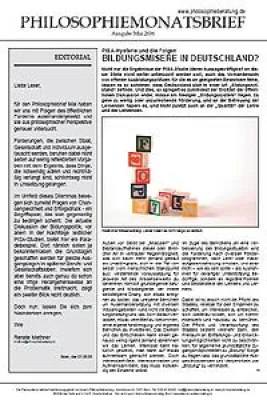 Bild: Kostenloser Monatsbrief für Philosophie: Ausgabe Mai jetzt erhältlich