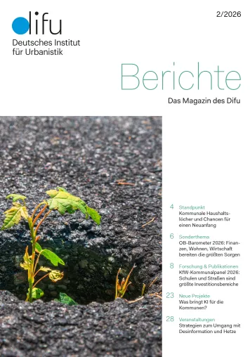 Bild: Neue Ausgabe des Difu-Magazins "Berichte" erschienen