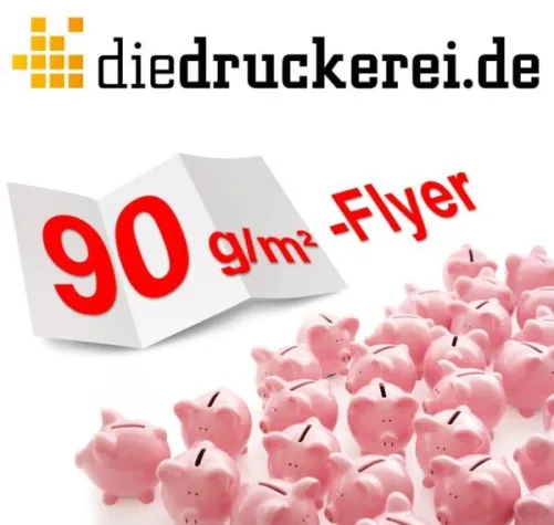 Bild: diedruckerei.de erweitert Flyer-Sortiment auf 90-g/m²- Bilderdruckpapier