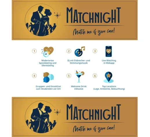 Bild: Matchnight - Größte "Tanz in den Mai" Single-Party: Match me if you can!