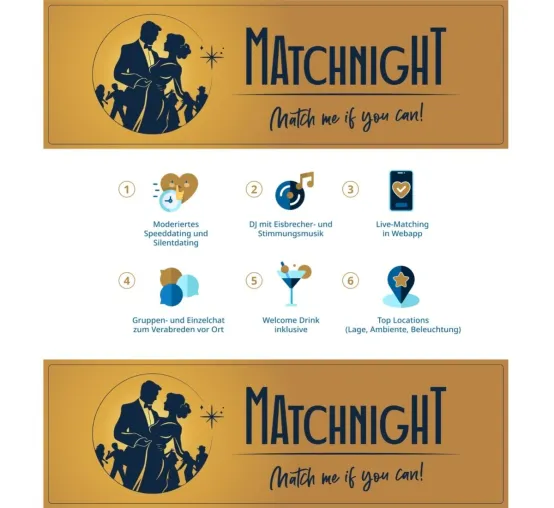 Bild: Matchnight - Größte "Tanz in den Mai" Single-Party: Match me if you can!
