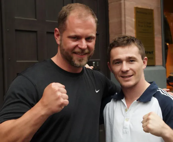 Bild: Vitali Tajbert in Boxsportmuseum aufgenommen