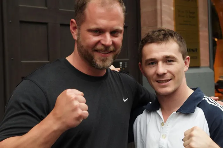 Bild: Vitali Tajbert in Boxsportmuseum aufgenommen