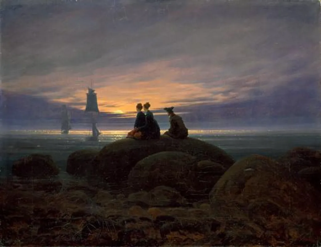 Mondaufgang am Meer