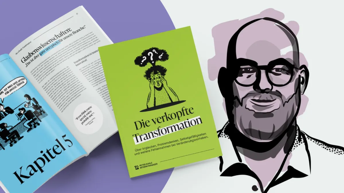 Peter Kuhle geht das Thema Transformation mit Witz an. (© Peter Kuhle)