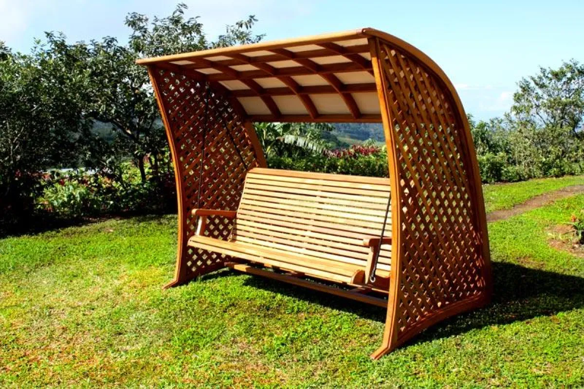 Gartenschaukel mit Sonnendach