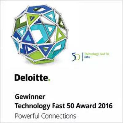 Bild: rexx systems mit dem Deloitte Technology Fast 50 Award 2016 ausgezeichnet