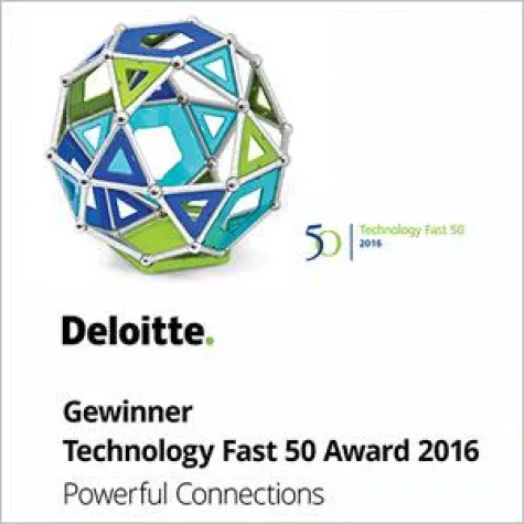 Bild: rexx systems mit dem Deloitte Technology Fast 50 Award 2016 ausgezeichnet