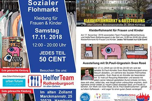 Bild: Sozialer Kleider-Kultur-Flohmarkt in Rothenburgsort