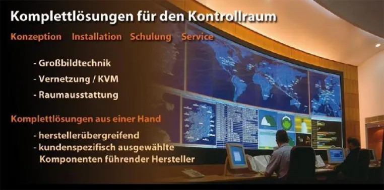 Bild: Komplettlösung für Leitstand und KVM auf der PMRExpo 25.-27.November 2008 in Leipzig - Gemeinschaftsstand W.37